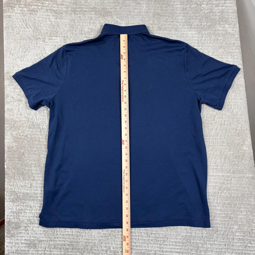 Polo Ralph Lauren Mens XL Classic Fit Navy Blue Cotton Short Sleeve Polo Shirt